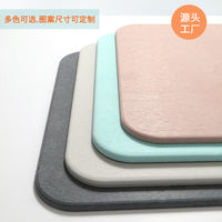 Diatomaceous Earth Bath Mat, Quick Dry Non-Slip Absorbent Bathroom Floor Mat