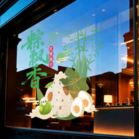 Dragon Boat Festival Window Clings for Storefronts and Home Decor