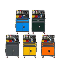 Heavy-Duty Rolling Tool Cart with Drawers and Double Doors, Mobile Workshop Storage Cabinet for Auto Repair and Hardware Tools