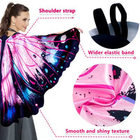 Adult Butterfly Wings Cape Set for Performance, Belly Dance, and Cosplay
