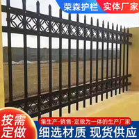 Zinc Steel Fence Panel for Courtyard Villa Garden Security Anti-Climb Barrier