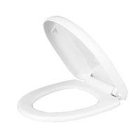 Universal Thickened Toilet Seat Cover with Soft Close for O/U/V Shaped Toilets, Top/Bottom Mount