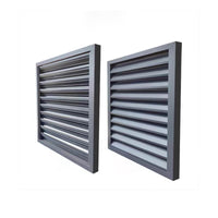 Aluminum Alloy Louvered Air Conditioner Cover for Outdoor Units, Ventilation and Protection