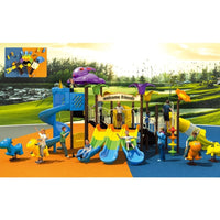 Kids' Outdoor Plastic Slide for Garden & Playground, Kindergarten Play Equipment