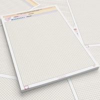 Dream B5 Tear-Off Lined/Grid Notepad for Students