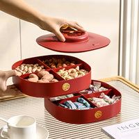 Red Wedding Candy and Snack Tray Set for Festive Occasions