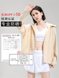 Unisex Ice Silk UPF 50+ UV Protection Sun Protection Jacket for Summer