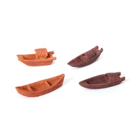 Miniature Chinese Style Boat Resin Ornaments for Micro Landscape Fish Tank Decor