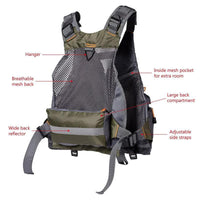 Outdoor Breathable Fishing Vest with Adjustable Straps