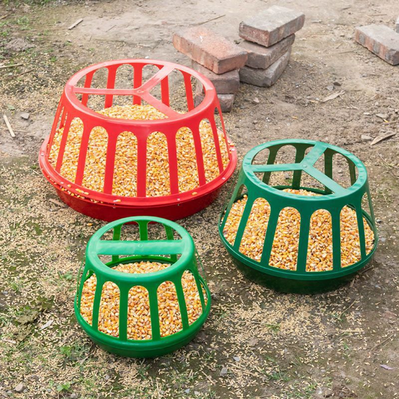 Automatic Poultry Feeder for Chickens, Ducks, and Geese - Round Design