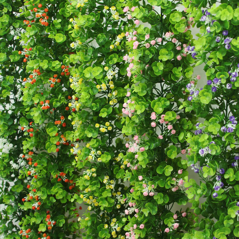 Artificial Eucalyptus Garland with Gypsophila for Home Decor and Pipe Concealment