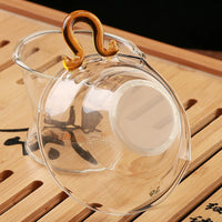 Taiwan 76 Glass Tea Infuser Set with Handle, Creative Tea Strainer and Filter Funnel for Loose Leaf Tea