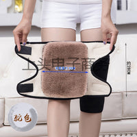 Unisex Thermal Knee Brace with Adjustable Straps and Fleece Lining for Joint Support