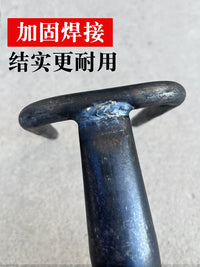 Heavy-Duty Steel Garden Rake for Tilling and Loosening Soil