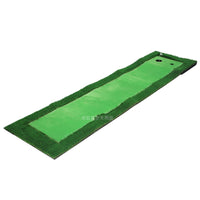 Golf Putting Mat Indoor Outdoor Practice Aid with Ball Trajectory Display