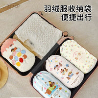 Down Jacket Compression Storage Bag Travel Clothes Organizer Dustproof Drawstring Pouch for Luggage