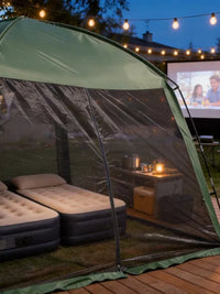 Large 6-8 Person Pop-Up Screen House Tent with UV Protection for Camping & Outdoor Gatherings