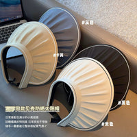 Korean Style Empty Top Shell Sun Visor for Women, UV Protection Wide Brim Sun Hat