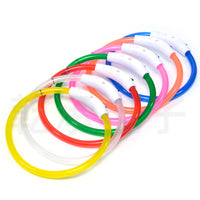 USB Rechargeable LED Light-Up Dog Collar for Night Walking Safety