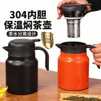 Stainless Steel Vacuum Insulated Tea Pot with Infuser, Large Capacity Thermal Kettle for Brewing and Steeping