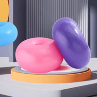 Pilates Donut Yoga Ball Thickened Explosion-Proof Apple Ball for Exercise Fitness Stability and Balance