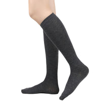 Women's Striped Over-the-Calf Socks, Mid-Calf Length, Two-Stripe Design