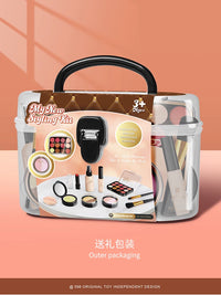 Kids Pretend Play Makeup Kit Princess Cosmetic Set for Girls
