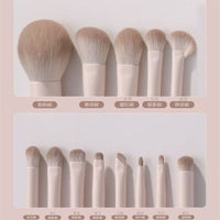 Peach Blossom Spring Makeup Brush Set - Blush, Eyeshadow, Contour, Foundation Brushes