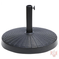 Outdoor Patio Umbrella Base, Water/Sand Filled, Resin Marble Finish, Heavy Duty Round Umbrella Stand for Deck Poolside Garden