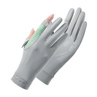 Summer UV Protection Driving & Cycling Gloves with Touchscreen, Non-Slip, Breathable Ice Silk Fabric
