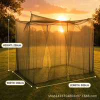 Outdoor Patio Mosquito Net Tent, Large Pop-Up Canopy for Camping, Picnics, Sunshade, and Insect Protection