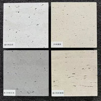 Travertine Matte Cement Stone Pearl White Artificial Stone Slab for Exterior Wall Landscape Decoration