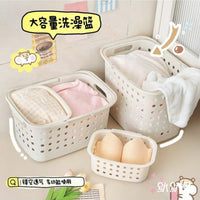 Portable Shower Caddy Basket for Bathroom Dormitory, Quick-Dry Storage Tote with Wet/Dry Separation