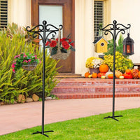 Shepherd Hook Plant Hanger Stand for Outdoor Garden Decor
