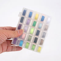 Colorful Pre-wound Bobbins with Thread Set, 50 Colors Sewing Machine Bobbins with Storage Case for Home Use