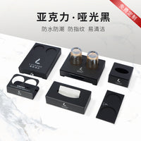 Hotel Disposable Amenities Organizer Tray for Toothbrush, Tissue, Remote, Tea Bags