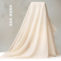 100% Cashmere Ring Spun Scarf for Women, Lightweight Summer Shawl, Spring/Autumn Versatile Sun Protection, Air Conditioning Room Silk Scarf