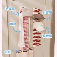 Adhesive Hat Hooks for Door and Wardrobe Organization, No-Drill Cap Rack