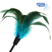 GiGwi Self-Play Cat Wand Toy with Feather/Fabric/Yarn for Kittens and Cats