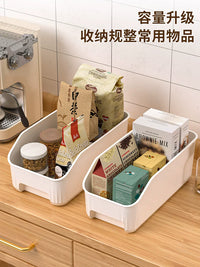 Plastic Storage Bins for Kitchen Pantry Bathroom Desk Organization