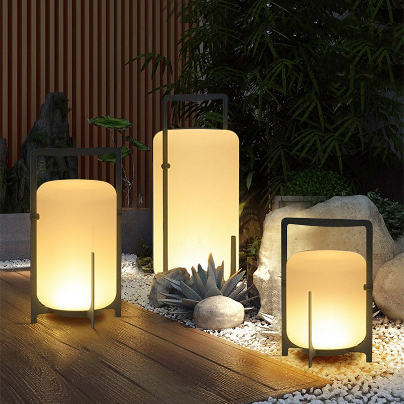 Solar Outdoor Lantern Portable Garden Patio Camping Waterproof Lawn Light