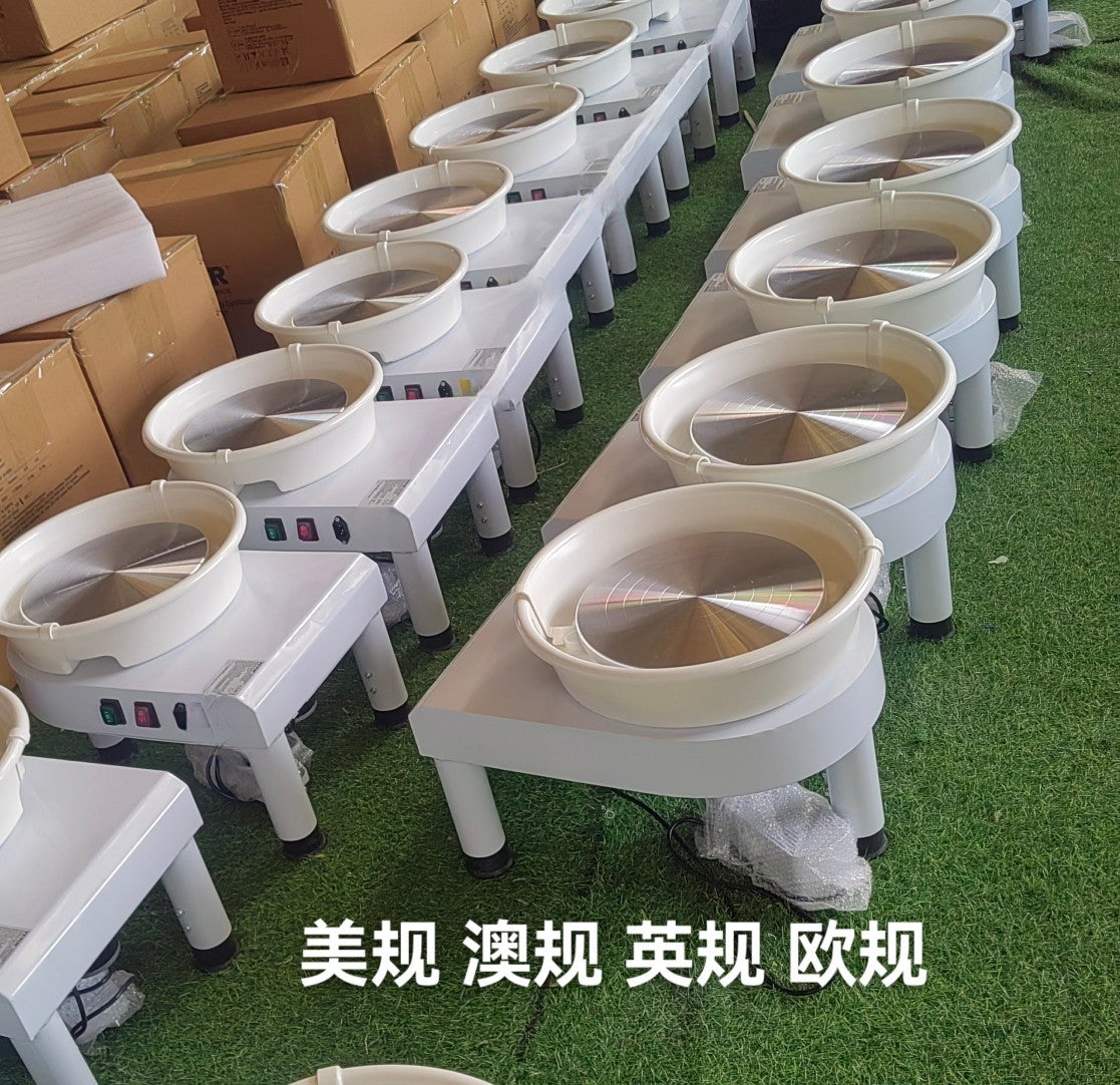 Pottery Wheel Machine for Kids and Professionals, Stepless Speed Control, Silent Operation, Electric Kiln Compatible