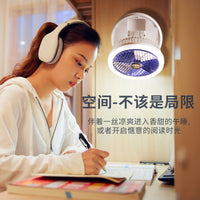 Foldable USB Rechargeable Mini Fan with Night Light for Home, Dorm, and Outdoor Use