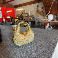 Girls' Rhinestone Acrylic Mini Handbag with Shoulder Strap