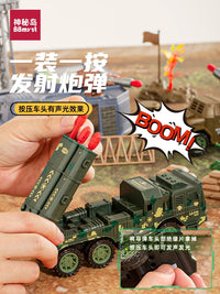 Military Base Tank & Soldier Action Figures Playset for Kids