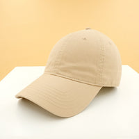 Women's Soft Top Baseball Cap Summer Sun Protection Breathable Cotton Adjustable Solid Color Duckbill Hat