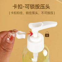 Portable Travel Dispenser Bottle Set with Press Pump for Shampoo, Lotion, and Hand Sanitizer