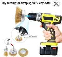Drill Wire Brush Set for Rust Removal and Polishing