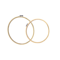 Bamboo Embroidery Hoop Set for Beginners, Round Wooden Cross Stitch Hoop Ring for DIY Needlework and Craft