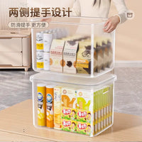 Clear Plastic Storage Bins with Lids for Clothes, Toys, and Snacks - Stackable Organizer Baskets
